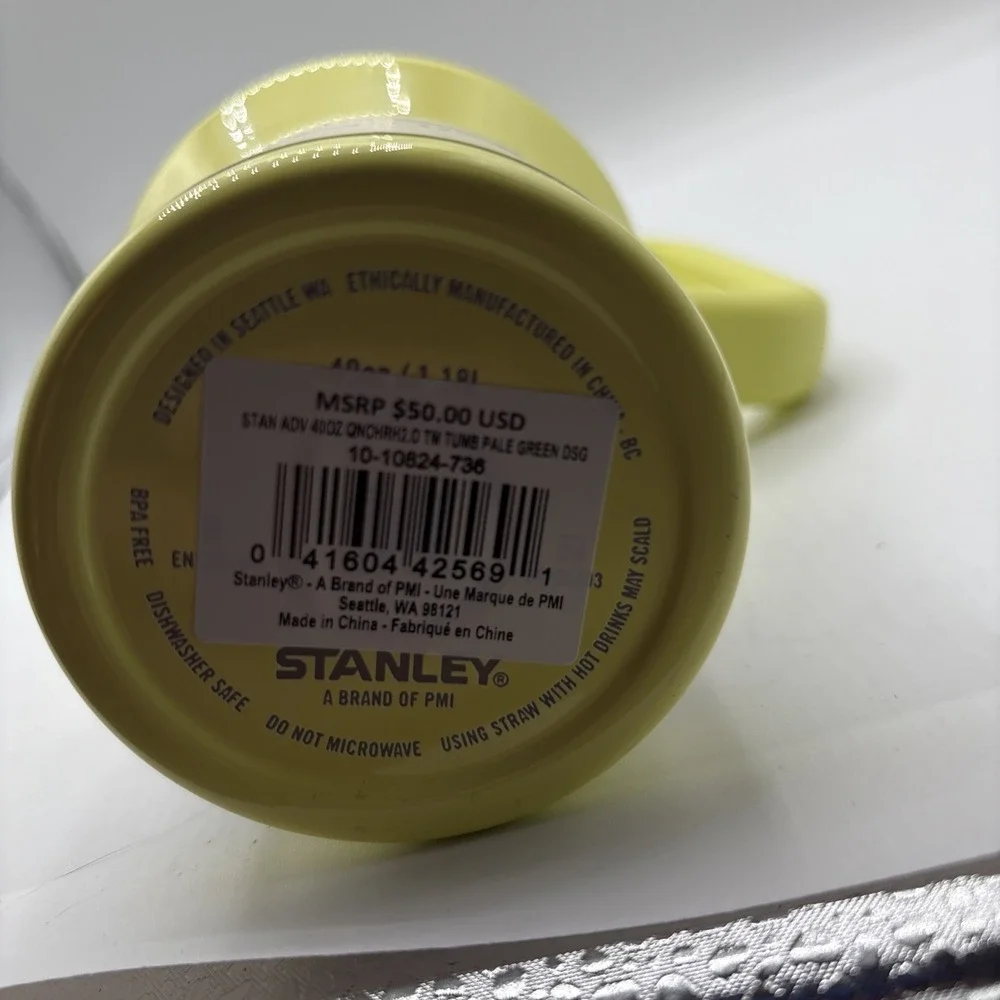 Stanley X CALIA 30‎ oz. Quencher H2.0 FlowState Tumbler Pale Green-EXCLUSIVE New - Picture 6 of 6